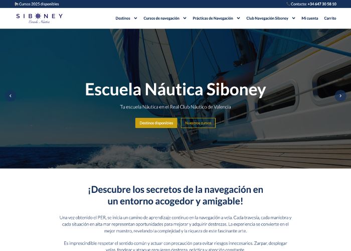 Portada de la Escuela Náutica Siboney